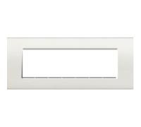 Placca 7 posti Bianco Bticino Living LNA4807BI