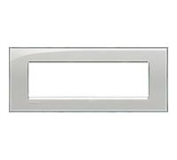 BTicino Placca Livinglight LNA4807KG 7 Posti Grigio Ghiaccio
