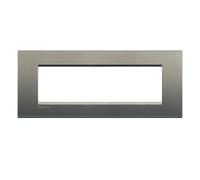 Bticino Livinglight placca 7 moduli quadra colore avenue LNA4807AE