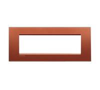 Bticino Livinglight placca 7 moduli quadra colore brick LNA4807RK