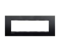 Bticino Livinglight placca 7 moduli quadra colore grigio antracite LNA4807AR