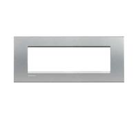 Bticino Livinglight placca 7 moduli quadra grigio tech LNA4807TE