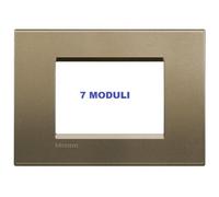 BTICINO LIVINGLIGHT PLACCA 7 MODULI RETTANGOLARE LNA4807SQ SQUARE