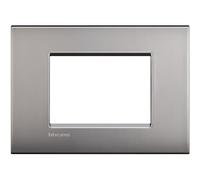 PLACCA NICHEL SATINATO 3 MODULI LIVING AIR BTICINO LNC4803NK