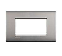 Bticino Livinglight placca AIR 4 moduli colore nero lava LNC4804NK