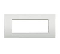 Bticino Livinglight placca AIR 7 moduli bianco perla LNC4807PR