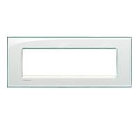 Bticino Livinglight placca 7 moduli quadra colore acquamarina LNA4807KA
