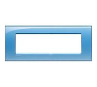 Bticino Placca Living Light LNA4807AD 7 moduli Azzurro
