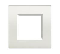 Placca 2 posti Bianco Bticino Living LNA4802BI