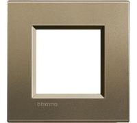 Placca 2 posti Square Bticino Living LNA4802SQ