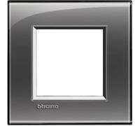 Living Light - Placca quadra 2P Fumo di Londra - LNA4802KF