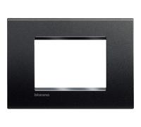 Bticino Livinglight placca 3 moduli quadra grigio antracite LNA4803AR