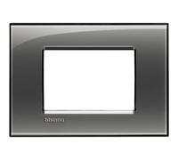 Bticino Placca 3 moduli Livinglight LNA4803KF Fumo di Londra