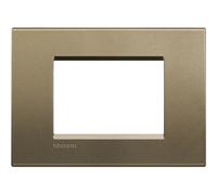 Bticino LNA4803SQ living light placca quadra 3 posti colore Square