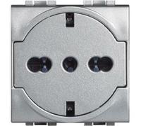 Presa schuko Bticino livinglight FLAT con protezione tech 10/16A NT4140/16F