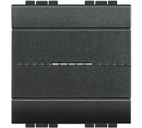 Bticino livinglight - Pulsante ax auto 1p16a 2 moduli living antracite