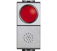 BTICINO LIVINGLIGHT TECH NT4038R PULSANTE + PORTALAMPADA ROSSO