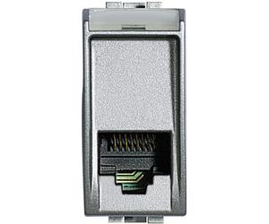 BTICINO LIVINGLIGHT TECH NT4258/11N CONNETTORE RJ11 (4/6) K10