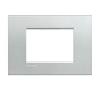BTICINO LNA4803AG PLACCA 3P QUADRA ARGENTO