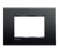 Bticino Livinglight placca 3 moduli quadra grigio antracite LNA4803AR