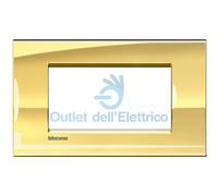 BTICINO LNA4804OA LL - PLACCA 4P ORO FREDDO