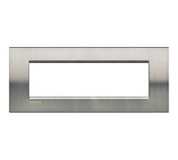 BTICINO LNA4807ACS PLACCA 7 MODULI LIVINGLIGHT ACCIAIO SPAZZOLATO