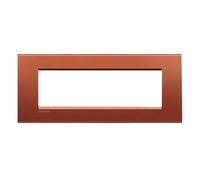 Bticino Livinglight placca 7 moduli quadra colore brick LNA4807RK
