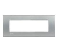 Bticino Livinglight placca 7 moduli quadra grigio tech LNA4807TE