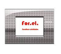 BTICINO LNC4803NE Placca colore CROMO (quadrettata) 3 Posti LIVING LIGHT AIR