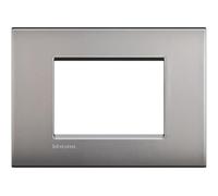 PLACCA NICHEL SATINATO 3 MODULI LIVING AIR BTICINO LNC4803NK