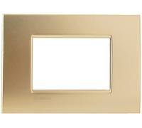 Living Light - Placca 3P Oro satinato - LNC4803OF