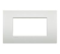 BTICINO LNC4804PR PLACCA AIR BIANCO PERLA 4 POSTI LIVING LIGHT AIR