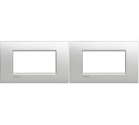 BTicino LNC4804TE Livinglight AIR Placca con 4 Moduli, Tech (Confezione da 2)