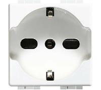 BTICINO LUNA PRESA SCHUKO 2 POLI + TERRA 16A COLORE BIANCO C4140/16