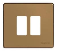 Bticino Magic 500/2/Br - Mg-Placca 2M Bronzo