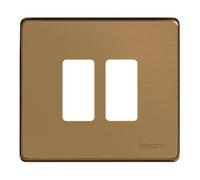 Bticino Magic 500/2/Br - Mg-Placca 2M Bronzo
