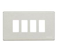 Placca per Interruttori Bticino Magic 4 posti Resina grigio TIC504/4/R