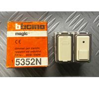 BTICINO MAGIC 5352N DIMMER PER ARICHI RESISTIVI ED INDUTTIVI 220V 60W-500W