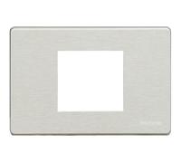 Bticino 503/23A/X Placca Magic 2 posti, Ossido