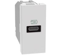 Caricatore USB Bticino MatixGO 20W con 1 porta tipo C bianco JW4192C