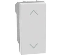 Pulsante doppio interbloccato per tapparelle Bticino MatixGO bianco JW4037N