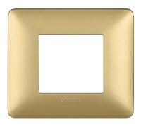 Bticino Placca Matix 2 moduli Gold AM4802MGL