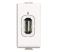 Presa connettore USB Bticino Matix bianca serie AM4285