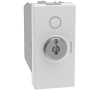 Interruttore a chiave Bticino MatixGO 2P 10AX 1 modulo bianco JW4012