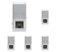 BTICINO MatixGO Connettore per rete internet, dati e telefonia 1 modulo Bianco SJW4279C6F Connettore RJ45 categoria 6 UTP, Toolless IDC (Confezione da 5)