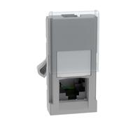 BTICINO MatixGO Connettore per rete internet, dati e telefonia 1 modulo Grigio SJG4279C6F Connettore RJ45 categoria 6 UTP, Toolless IDC