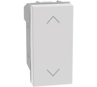 Pulsante doppio interbloccato per tapparelle Bticino MatixGO bianco JW4037N