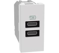 Bticino Caricatore USB MatixGo JW4191CC – 2 porte USB‑C – Bianco