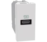 Caricatore USB Bticino MatixGO 20W con 1 porta tipo C bianco JW4192C