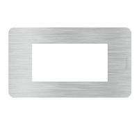 Placca Bticino MatixGO Aluminium 4M JW4804EA